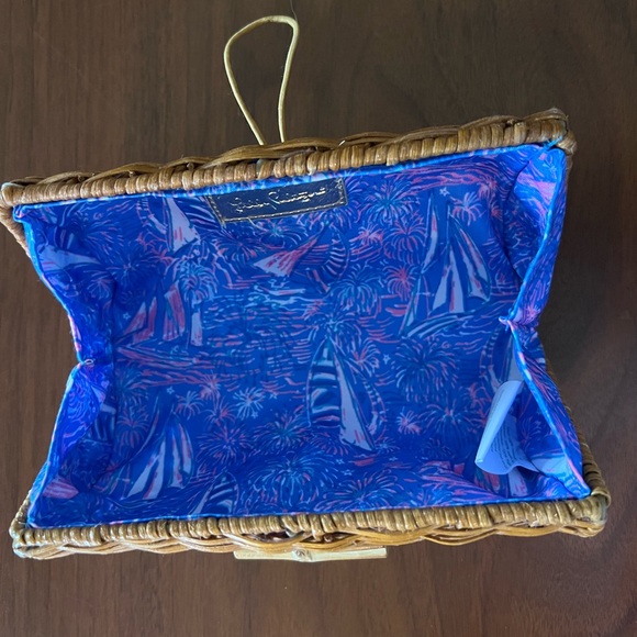 Lilly Pulitzer Wicker clutch - Picture 3 of 5